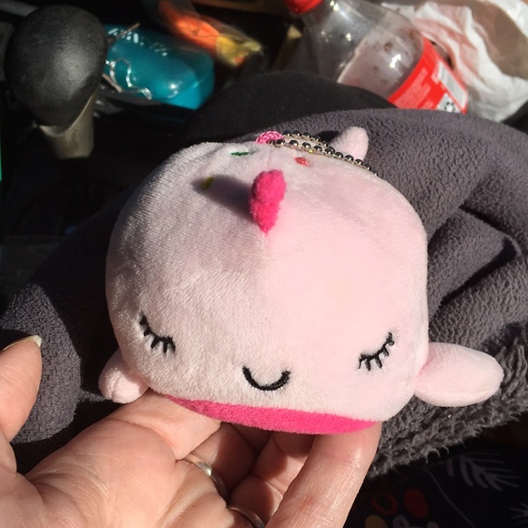 Toys Vhtf Top Trenz Inside Outsies Narwhal Pink And Blue Plush